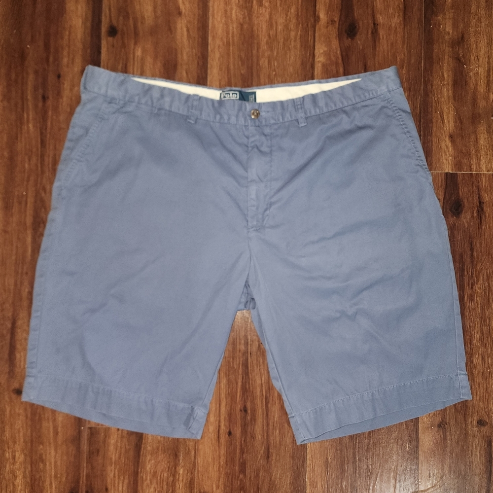 2 Pairs Polo By Ralph Lauren Mens Shorts Preppy Flat Front Normcore